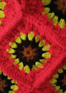Red Crochet🧶Sunflower🌻Handbag