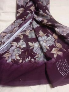 Chiffon Stone Saree
