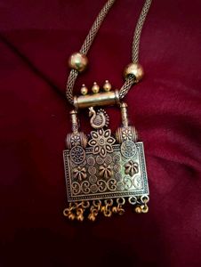 Combo Of Two Necklace Set - Silver and Gold
