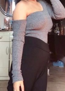 Asymmetrical Top In Grey 🩶