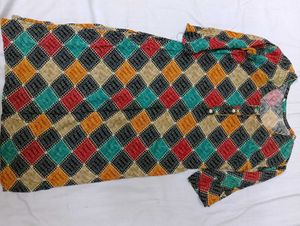 Printed Multi Colour Kurti