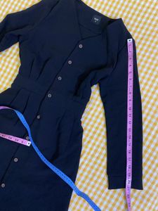 Black Button-Down Dress Bust 34