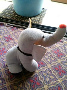 Cute elephant soft toy