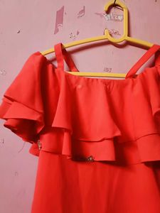 Cute Coral Two-Piece Set
