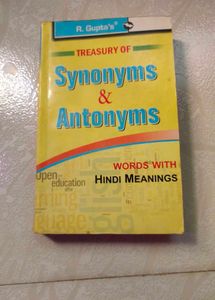 Synonyms And Antonyms Words With Hindi Meanings