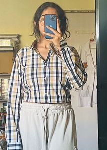 Check Crop Shirt