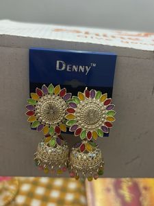 Colorful Jhumka Earrings