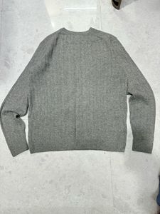 Lacoste Grey Cable Knit Sweater