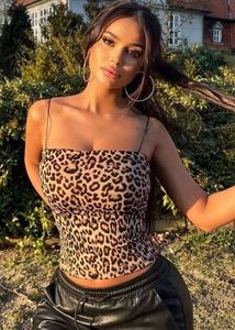 Revolte Leopard Print Crop Top