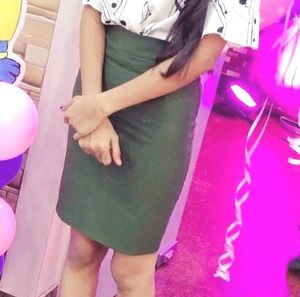 Olive Green Pencil Skirt