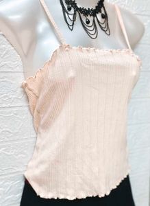 Tops &amp; Dresses For Rs.99 Only/ Cream Spaghetti Top