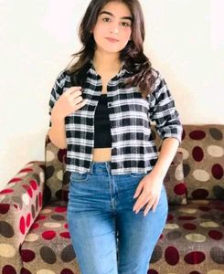 Trendy Plaid Shirt(with inner and shirt)