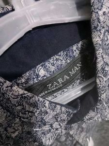 Zara Floral Print Shirt L Size