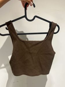 BROWN TANK TOP