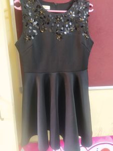 one piece black dress