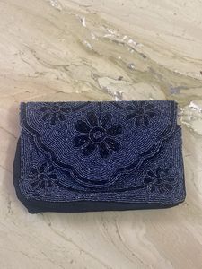 Beaded Floral Clutch