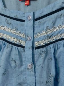 Light Blue Colour Juliet XXL Nighty