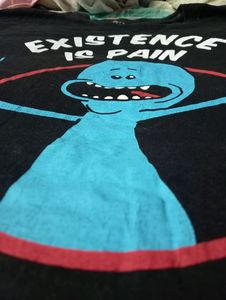 Red Wolf 2xl Xxl Black Rick And Morty (Existence Is Pain)
