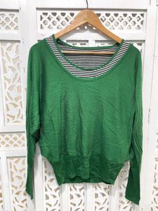 Green Striped Top A