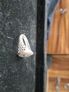 Vintage Silver-Tone Greek Mens Ring