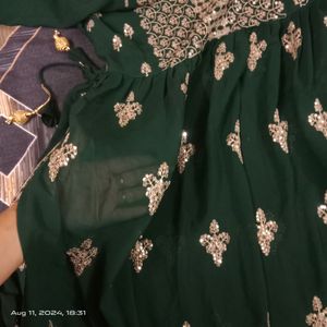 Nayra Cut Frock Suit Dress With Plazo And Dupatta