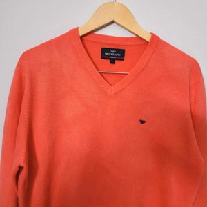 RED TAPE V-Neck Pullover with Ribbed Hems