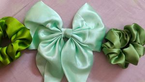 Bow Clip With Scrunchie (Combo Of 3)