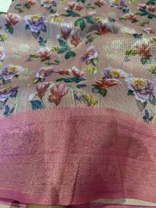 Pink Saree For Festive Wear