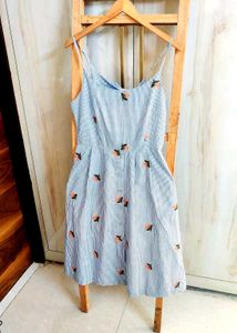 Floral Striped Dress Bust Size-28