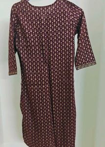 Maroon Straight Cut Top