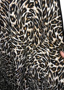 animal print Georgette fabric Dress 👗😇