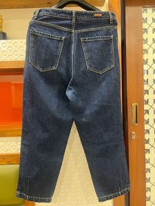 Denim Blue Jeans With Contrast Stitch
