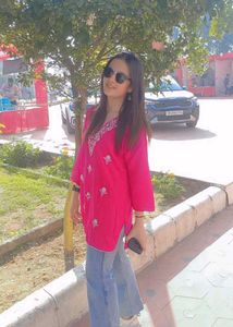 Pink Embroidered Tunic