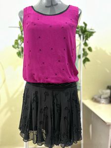 Pink &amp; Black Party Dress