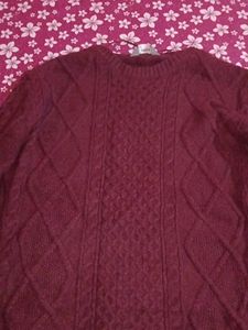 Burgundy Knit Sweater