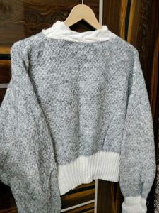 Floral Applique Knit Sweater