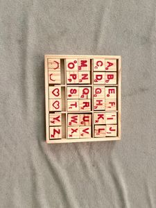 Wooden Alphabet and Numbers  blocks(improve kids motor skil)