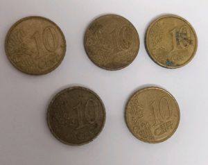 Euro Cents 5 Different Countries.