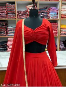 Red Lehenga Choli Set