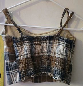 Plaid Crop Top