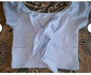 Grey Crop Top For Women