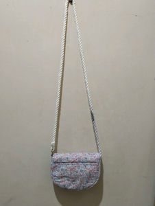 Small Floral Crossbody Bag with Rope Strap