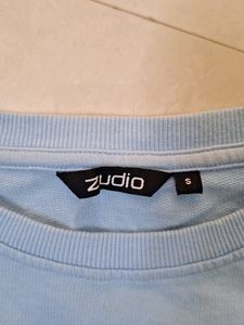 Light Blue Sweatshirt Full Sleeve Zudio Women