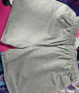 LIGHT GREY WOMENS PRINTED SHORTS