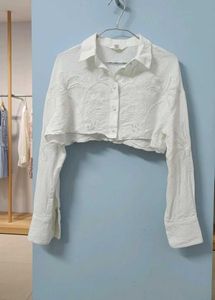 Embroidered Crop Top