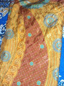 Vintage Inspired crape saree