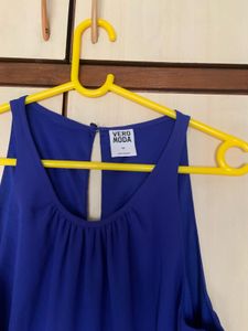 Vero Moda Royal Blue High-Low Dress