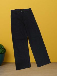 M@46 Size-30 Stylish Black Wide Leg Jeans