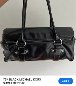 Elegant Black Handbag Similar To Michael Kors.