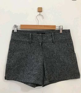 grey textured korean style shorts